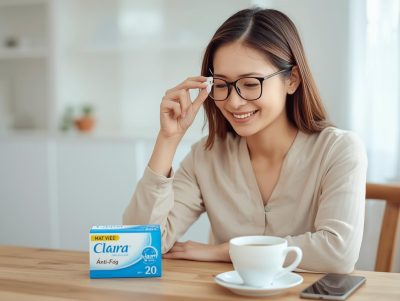 Miếng Lau Kính Chống Hơi Nước Clara Anti-Fog (20 Miếng)