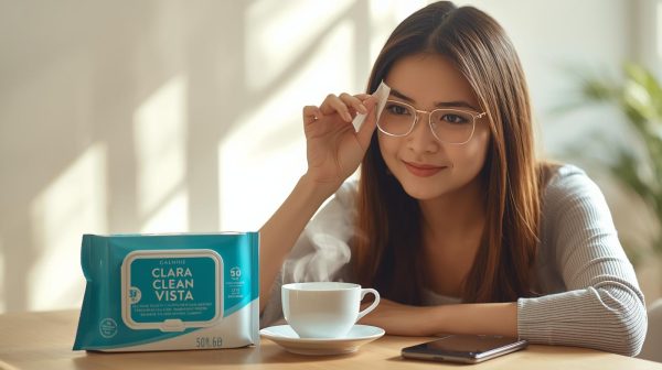 Giấy Lau Kính Clara Clean Vista (60 Miếng)