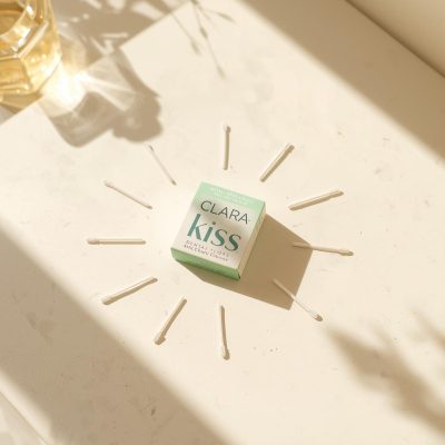 Tăm Chỉ Nha Khoa Clara Kiss (Hương Dâu – Hộp 50 Cây) Mô phỏng