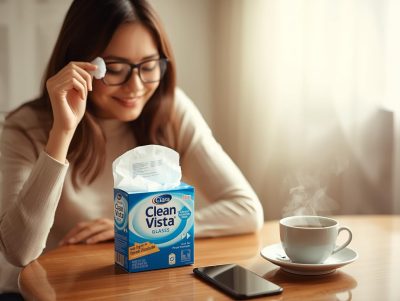 Giấy Lau Kính Clara Clean Vista (60 Miếng)