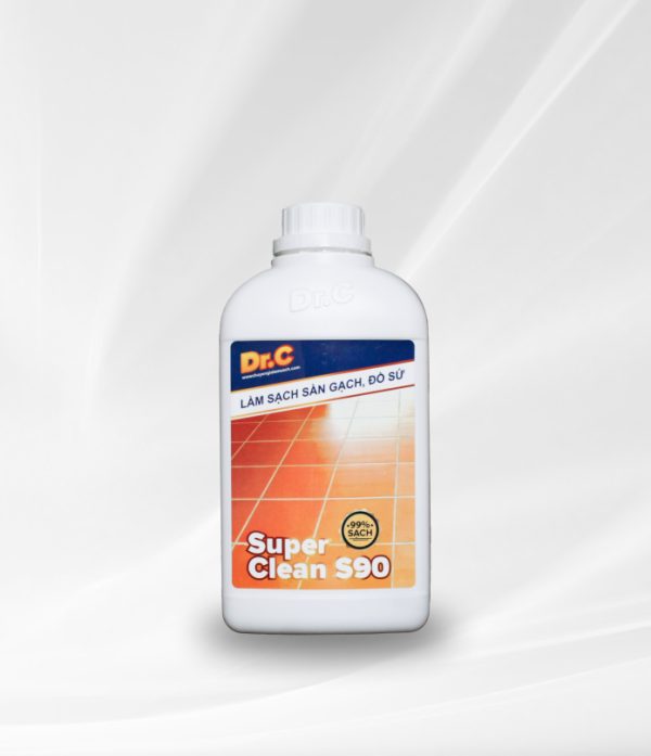 Super Clean S90 Dung Dịch Làm Sạch Các Vết Bẩn Cứng Đầu, Tẩy Xi Măng, Vôi Vữa Trên Bề Mặt Sàn Gạch