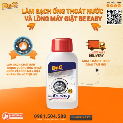 Dr.C Be Easy – Bột Làm Sạch & Chống Tắc Đường Ống Nước: Giải Pháp Vàng Cho Mọi Gia Đình!